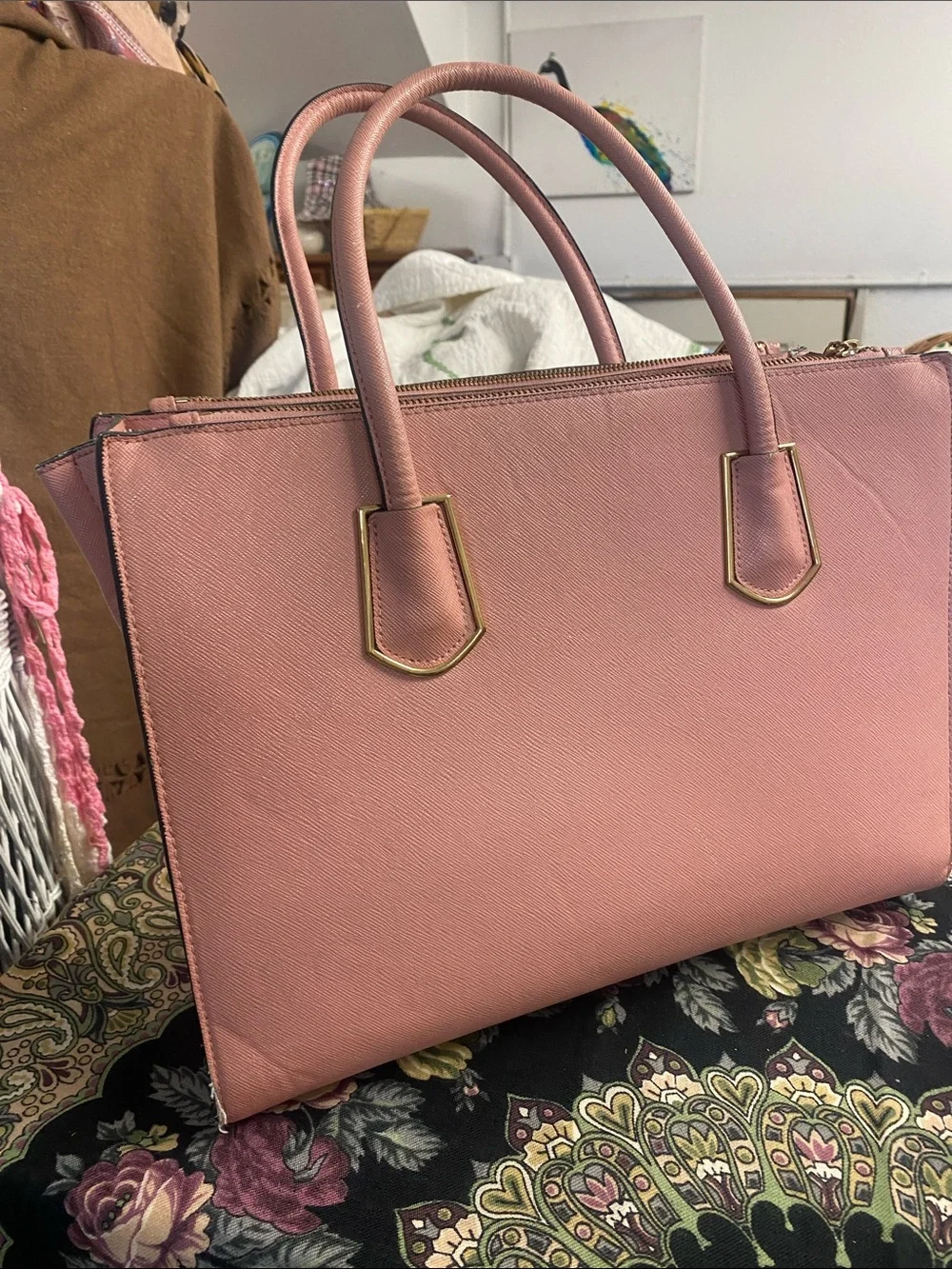 H&M stiff faux